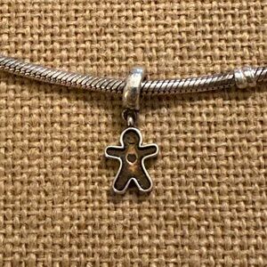 Pandora Dangling Gingerbread-Man Charm
